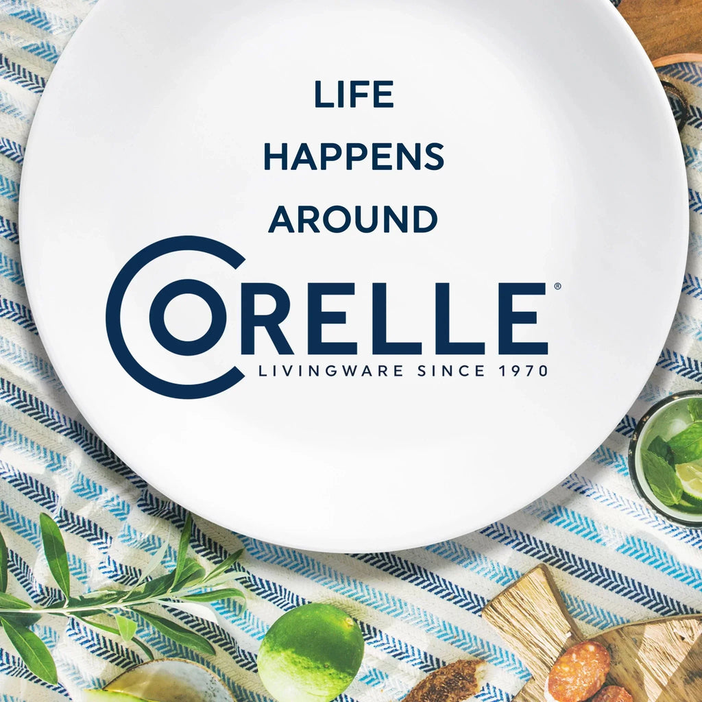 2026 NewCorelle Indigo Speckle 18-Piece Glass Dinnerware Set (Service for 6)
