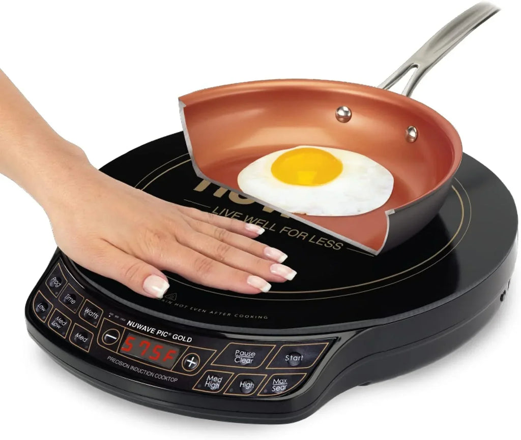 2026 NewNuWave Electric Double Induction Cooktop 8" Portable Ultrathin with Sensor Touch Precision Induction Cooktop Burner, Home