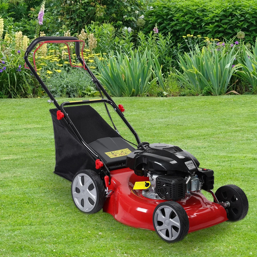 2026 NewLawn Mower, Self Propelled Lawn Mower, 141cc Gas Engine Lawn Mower, Push Lawn Mower with 50L Grass Tank, Big Wheels
