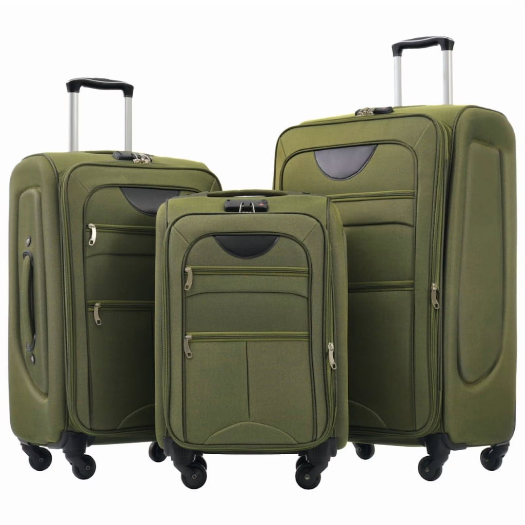 2026 NewSoftside Luggage Expandable 3 Piece Set Suitcase Upright Spinner Softshell Lightweight Luggage Travel Set
